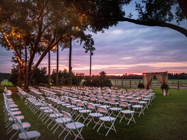 Pecan Orchid with chairs
